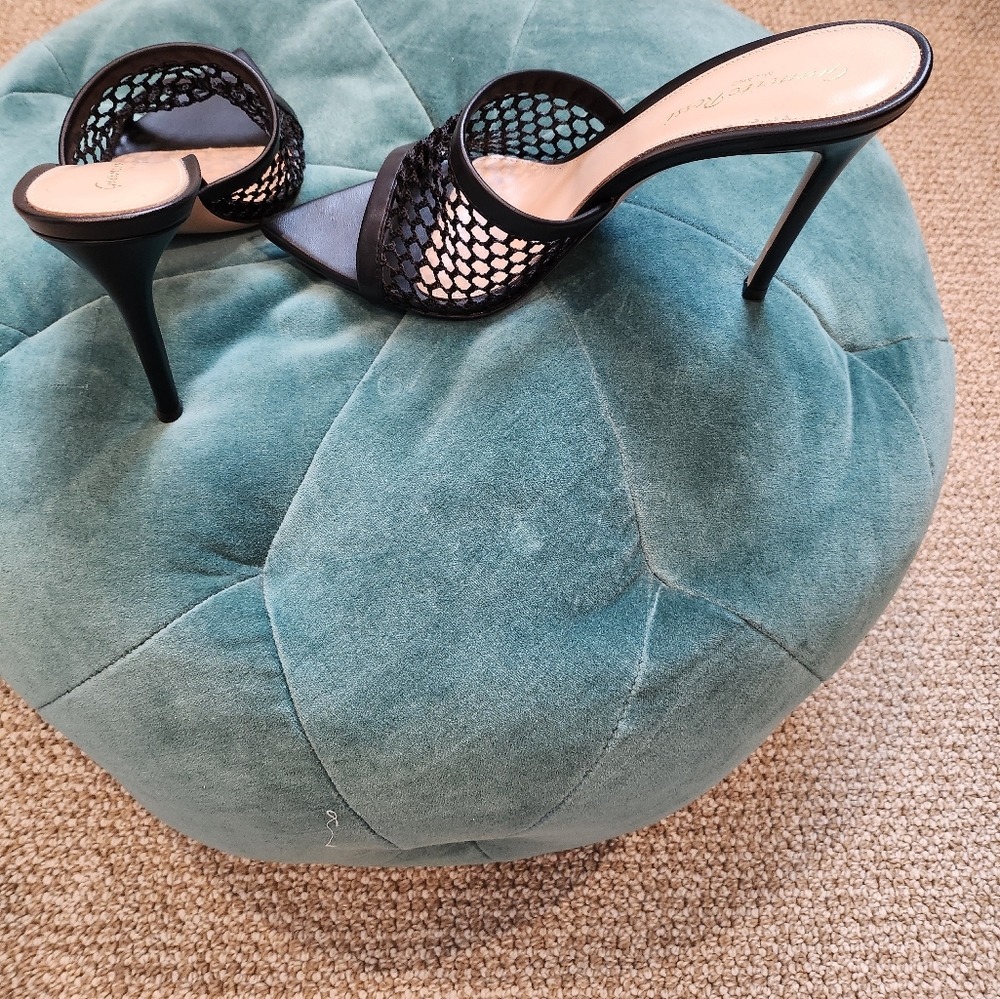 Gianvito Rossi Alisia 105mm Mesh Mules